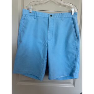 FJ Light Blue Polyester Golf Dress Shorts Men's Sz W34
